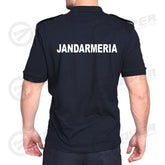 Tricou Polo Bleumarin Jandarmeria (50% Bumbac - 50% Poliester, cu porturi embleme/pix)